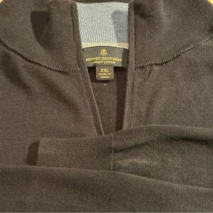 Brooks Brothers Supima Cotton 1/4 Zip Pullover Mens XXL Navy Blue Sweater